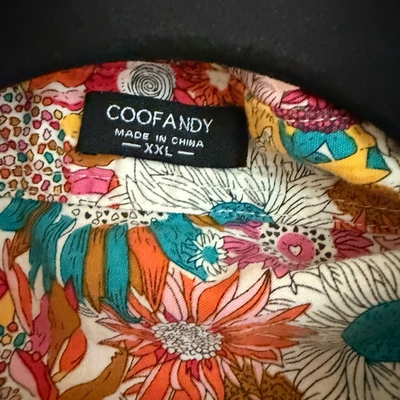 Coofandy Multicolor Floral Men's Shirt - Picture 2 of 3